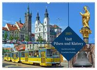 Visit Pilsen & Klatovy - Zwei böhmische Städte - Ein perfekter Urlaubstag (Wandkalender 2025 DIN A2 quer), CALVENDO Monatskalender