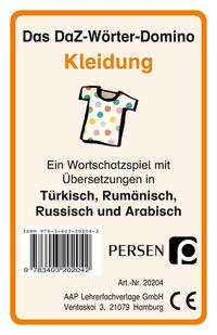 Das DaZ-Wörter-Domino: Kleidung