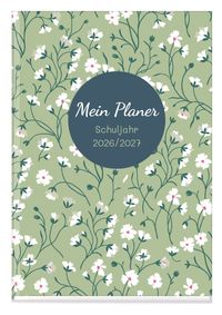 PERSEN Schuljahresplaner HC A5 26/27 - Flower