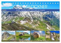 Großglockner, Alpen, Murmeltiere & mehr by VogtArt (Tischkalender 2025 DIN A5 quer), CALVENDO Monatskalender