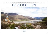 Georgien - Vom Schwarzen Meer zum Kaukasus (Tischkalender 2025 DIN A5 quer), CALVENDO Monatskalender