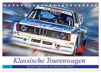 Klassische Tourenwagen - Rasante Digital Arts von Jean-Louis Glineur (Tischkalender 2025 DIN A5 quer), CALVENDO Monatskalender