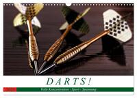 Darts. Konzentration - Sport - Spannung (Wandkalender 2025 DIN A3 quer), CALVENDO Monatskalender