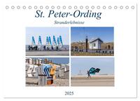 St. Peter-Ording Stranderlebnisse (Tischkalender 2025 DIN A5 quer), CALVENDO Monatskalender