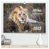 Afrika - Faszination Tierwelt (hochwertiger Premium Wandkalender 2025 DIN A2 quer), Kunstdruck in Hochglanz