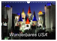 Wunderbares USA (Wandkalender 2025 DIN A4 quer), CALVENDO Monatskalender