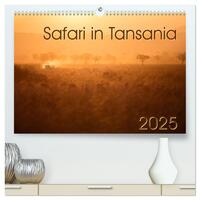 Safari in Tansania (hochwertiger Premium Wandkalender 2025 DIN A2 quer), Kunstdruck in Hochglanz