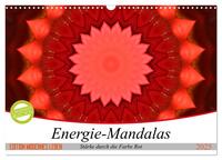 Energie-Mandalas Stärke durch die Farbe Rot (Wandkalender 2025 DIN A3 quer), CALVENDO Monatskalender
