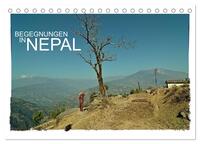 BEGEGNUNGEN IN NEPAL (Tischkalender 2025 DIN A5 quer), CALVENDO Monatskalender