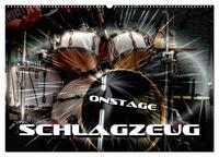 Schlagzeug onstage (Wandkalender 2025 DIN A2 quer), CALVENDO Monatskalender
