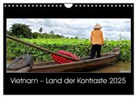 Vietnam – Land der Kontraste 2025 (Wandkalender 2025 DIN A4 quer), CALVENDO Monatskalender