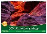 USA Kalender Deluxe (Wandkalender 2025 DIN A3 quer), CALVENDO Monatskalender