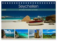 Seychellen - Ein letztes Paradies auf Erden (Tischkalender 2025 DIN A5 quer), CALVENDO Monatskalender