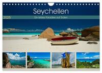 Seychellen - Ein letztes Paradies auf Erden (Wandkalender 2025 DIN A4 quer), CALVENDO Monatskalender