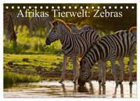 Afrikas Tierwelt: Zebras (Tischkalender 2025 DIN A5 quer), CALVENDO Monatskalender