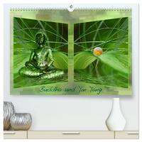 Buddha und Yin Yang (hochwertiger Premium Wandkalender 2025 DIN A2 quer), Kunstdruck in Hochglanz