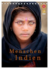 Menschen in Indien (Tischkalender 2025 DIN A5 hoch), CALVENDO Monatskalender