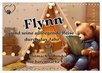 Flynn und seine aufregende Reise durch das Jahr (Wandkalender 2025 DIN A4 quer), CALVENDO Monatskalender