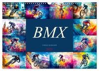 BMX - Coole Slogans (Wandkalender 2025 DIN A3 quer), CALVENDO Monatskalender
