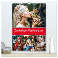 Zauberhafte Märchenfiguren - Die bekanntesten Frauen in Kindermärchen (hochwertiger Premium Wandkalender 2025 DIN A2 hoch), Kunstdruck in Hochglanz