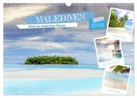 Malediven, Perle im Indischen Ozean (Wandkalender 2026 DIN A3 quer), CALVENDO Monatskalender
