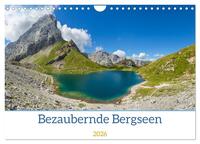 Bezaubernde Bergseen (Wandkalender 2026 DIN A4 quer), CALVENDO Monatskalender