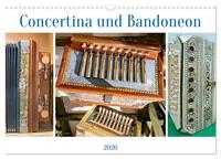 Concertina und Bandoneon (Wandkalender 2026 DIN A3 quer), CALVENDO Monatskalender