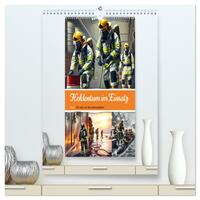 Heldentum im Einsatz - Ein Jahr mit den Lebensrettern (hochwertiger Premium Wandkalender 2026 DIN A2 hoch), Kunstdruck in Hochglanz