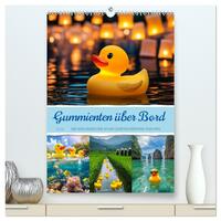 Gummienten über Bord (hochwertiger Premium Wandkalender 2026 DIN A2 hoch), Kunstdruck in Hochglanz