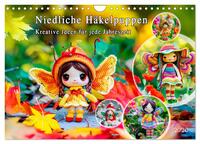 Niedliche Häkelpuppen - Kreative Ideen für jede Jahreszeit (Wandkalender 2026 DIN A4 quer), CALVENDO Monatskalender