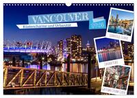 VANCOUVER Küstencharme und Urbanität (Wandkalender 2026 DIN A3 quer), CALVENDO Monatskalender