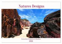 Natures-Designs - farbenfrohe Felsküsten in Brasilien (Wandkalender 2026 DIN A2 quer), CALVENDO Monatskalender