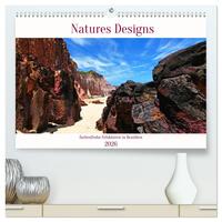 Natures-Designs - farbenfrohe Felsküsten in Brasilien (hochwertiger Premium Wandkalender 2026 DIN A2 quer), Kunstdruck in Hochglanz