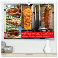 Döner macht schöner, türkischer Geschmack von deinem Dönermann (hochwertiger Premium Wandkalender 2026 DIN A2 quer), Kunstdruck in Hochglanz