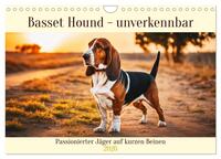 Basset Hound - unverkennbar (Wandkalender 2026 DIN A4 quer), CALVENDO Monatskalender
