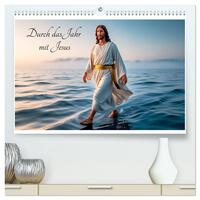 Durch das Jahr mit Jesus (hochwertiger Premium Wandkalender 2026 DIN A2 quer), Kunstdruck in Hochglanz
