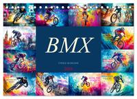 BMX - Coole Slogans (Tischkalender 2026 DIN A5 quer), CALVENDO Monatskalender