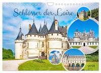 Schlösser der Loire (Wandkalender 2026 DIN A4 quer), CALVENDO Monatskalender