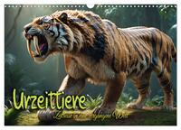 Urzeittiere - Zeitreise in eine vergangene Welt (Wandkalender 2026 DIN A3 quer), CALVENDO Monatskalender