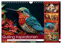 Quilling Inspirationen (Wandkalender 2026 DIN A4 quer), CALVENDO Monatskalender