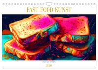 FAST FOOD KUNST (Wandkalender 2026 DIN A4 quer), CALVENDO Monatskalender