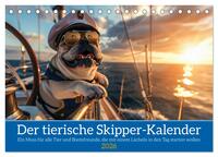 Der tierisch Skipper-Kalender (Tischkalender 2026 DIN A5 quer), CALVENDO Monatskalender