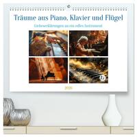 Träume aus Piano, Klavier und Flügel (hochwertiger Premium Wandkalender 2026 DIN A2 quer), Kunstdruck in Hochglanz