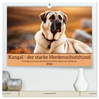 Kangal - der starke Herdenschutzhund (hochwertiger Premium Wandkalender 2026 DIN A2 quer), Kunstdruck in Hochglanz
