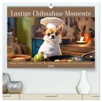 Lustige Chihuahua-Momente (hochwertiger Premium Wandkalender 2026 DIN A2 quer), Kunstdruck in Hochglanz