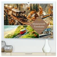 Miniaturwelt Eisenbahn - Zug um Zug ins Abenteuer (hochwertiger Premium Wandkalender 2026 DIN A2 quer), Kunstdruck in Hochglanz