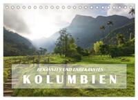 BEKANNTES UND UNBEKANNTES KOLUMBIEN (Tischkalender 2026 DIN A5 quer), CALVENDO Monatskalender