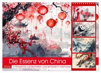 Die Essenz von China - Chinesische Landschaften und Symbole in Harmonie (Wandkalender 2026 DIN A3 quer), CALVENDO Monatskalender