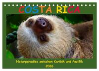 Costa Rica - Naturparadies zwischen Karibik und Pazifik (Tischkalender 2026 DIN A5 quer), CALVENDO Monatskalender