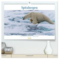 Spitzbergen - Eis, Eisbären und mehr (hochwertiger Premium Wandkalender 2026 DIN A2 quer), Kunstdruck in Hochglanz